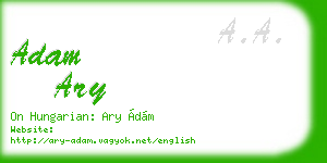adam ary business card